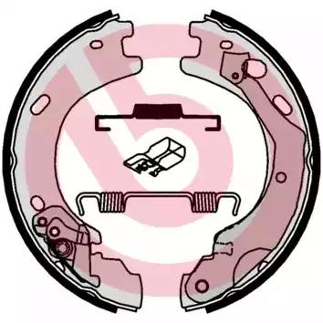 Комплект гальмівних колодок, стоянкове гальмо S44510 BREMBO