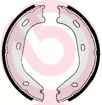 Комплект тормозных колодок стояночная тормозная... S50505 BREMBO