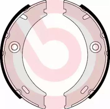 Комплект тормозных колодок стояночная тормозная... S50513 BREMBO
