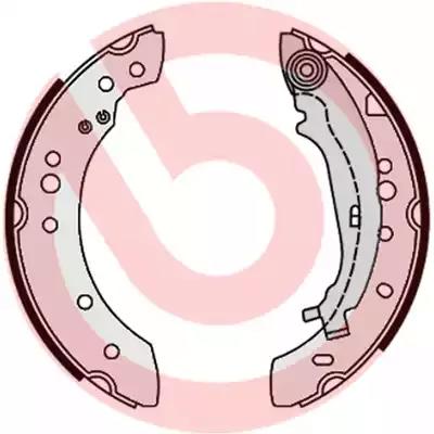 Комплект гальмівних колодок S54521 BREMBO