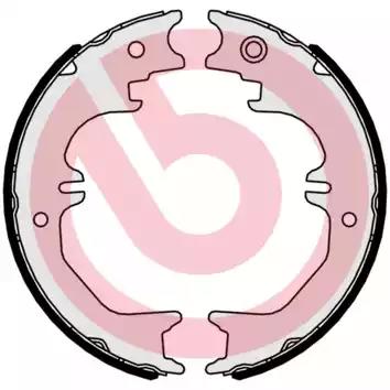 Комплект гальмівних колодок, стоянкове гальмо S83563 BREMBO