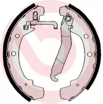 Комплект тормозных колодок S85510 BREMBO