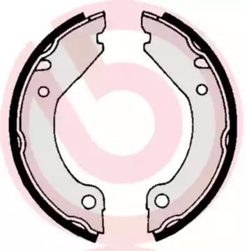 Комплект тормозных колодок стояночная тормозная... S86501 BREMBO