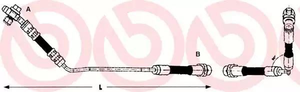 Тормозной шланг T06014 BREMBO