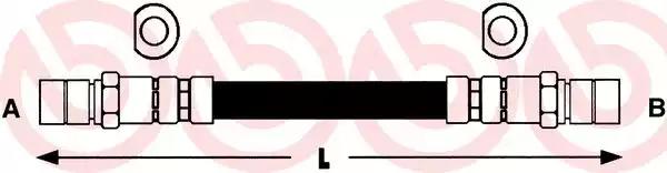 Гальмівний шланг T24002 BREMBO