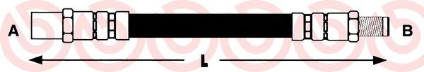 Тормозной шланг T50011 BREMBO