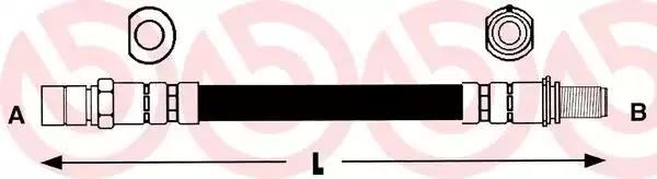 Тормозной шланг T59008 BREMBO