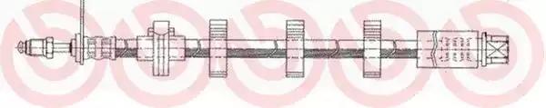 Гальмівний шланг T61035 BREMBO