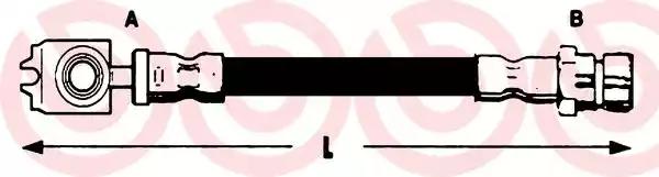 Тормозной шланг T68070 BREMBO