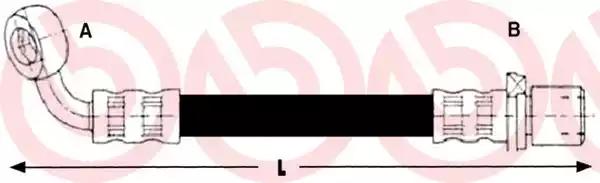 Тормозной шланг T83094 BREMBO