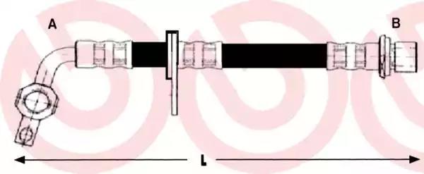 Тормозной шланг T83095 BREMBO
