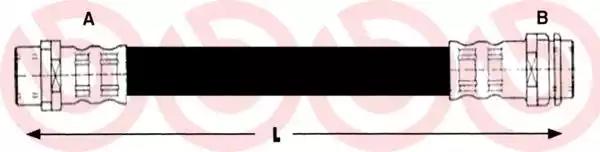 Тормозной шланг T85110 BREMBO