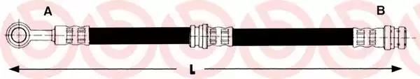 Гальмівний шланг T86002 BREMBO