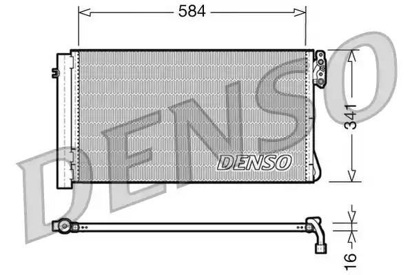 Конденсатор кондиционер DCN05012 DENSO