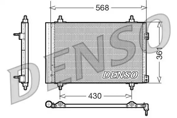Радіатор кондиціонера DCN07008 DENSO