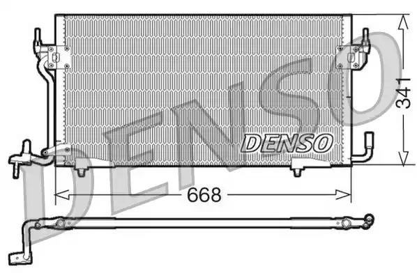 Радіатор кондиціонера  denso dcn07060 DCN07060 DENSO