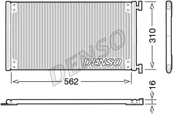 Конденсатор, система кондиціонування повітря DCN09040 DENSO