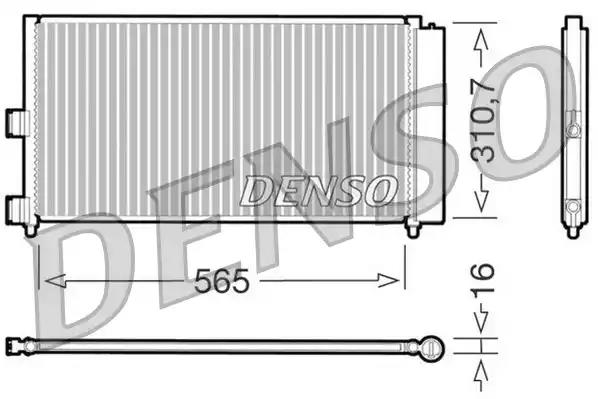 Радіатор кондиціонера  denso dcn09070 DCN09070 DENSO