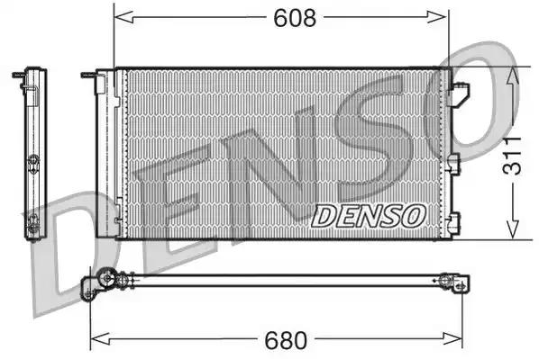 Конденсатор, система кондиціонування повітря DCN09105 DENSO