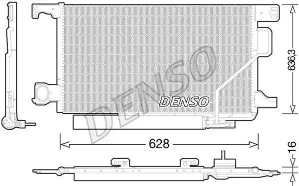 Конденсатор, система кондиціонування повітря DCN17023 DENSO
