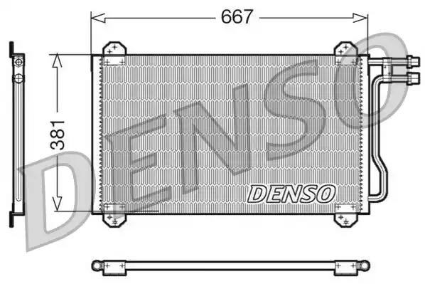 Конденсатор, система кондиціонування повітря DCN17055 DENSO