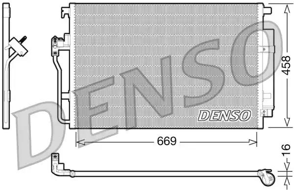Радіатор кондиціонера  denso dcn17056 DCN17056 DENSO