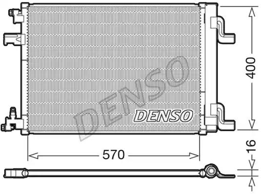 Радіатор кондиціонера DCN20001 DENSO