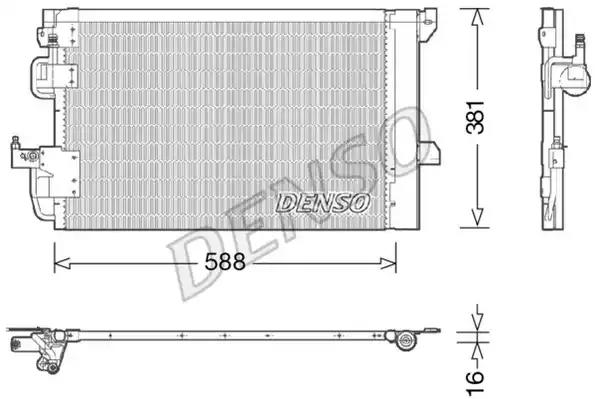 Конденсатор кондиционер DCN20007 DENSO