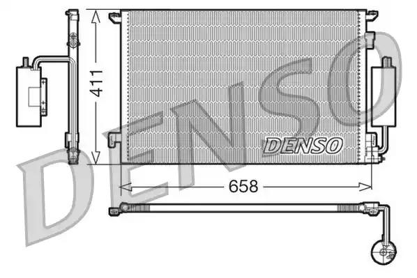 Конденсатор, система кондиціонування повітря DCN20034 DENSO