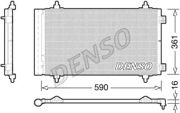 Радіатор кондиціонера DCN21018 DENSO