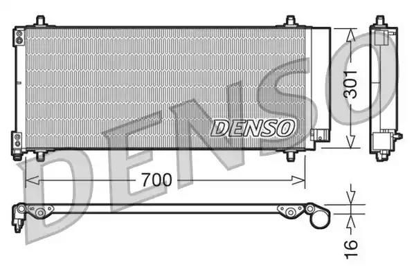 Радіатор кондиціонера DCN21027 DENSO