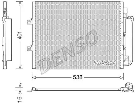 Конденсатор, система кондиціонування повітря DCN23026 DENSO