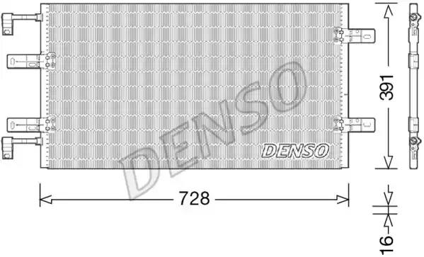 Конденсатор, система кондиціонування повітря DCN23036 DENSO