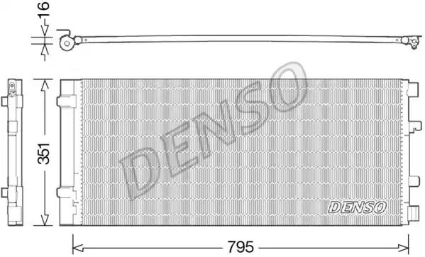 Конденсатор, система кондиціонування повітря DCN23037 DENSO
