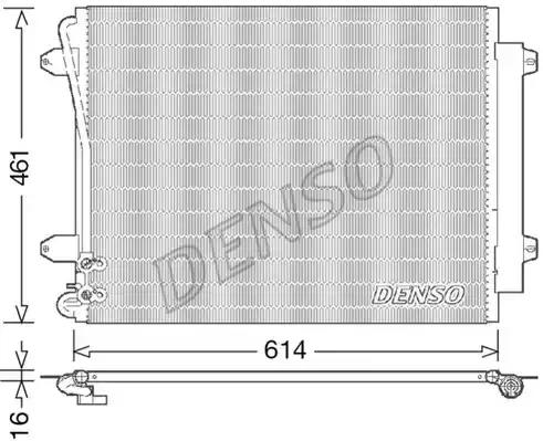 Радіатор кондиціонера DCN32011 DENSO