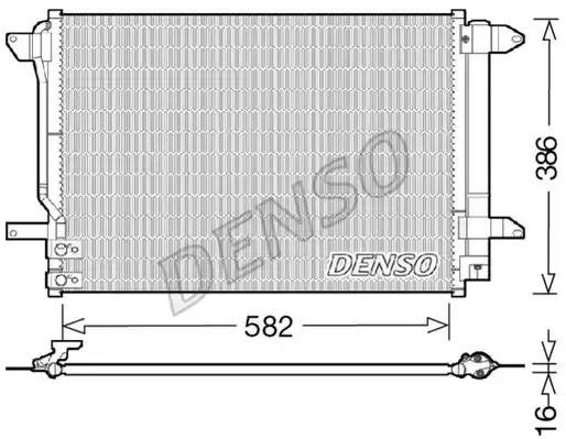 Конденсатор, система кондиціонування повітря DCN32027 DENSO