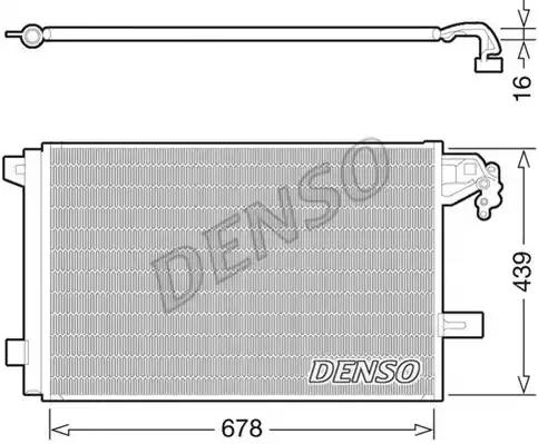 Радiатор кондицiонера DCN32063 DENSO