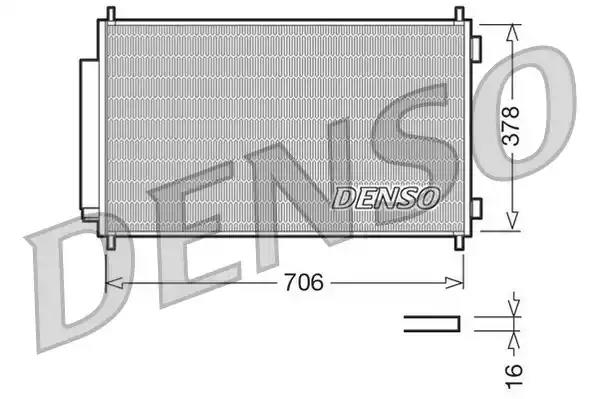 Конденсатор кондицiонера denso honda cr-v 20-24 06 DCN40002 DENSO