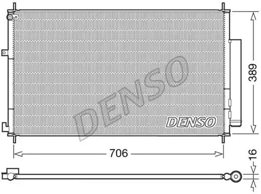 Chłodnica klimatyzacji honda DCN40024 DENSO