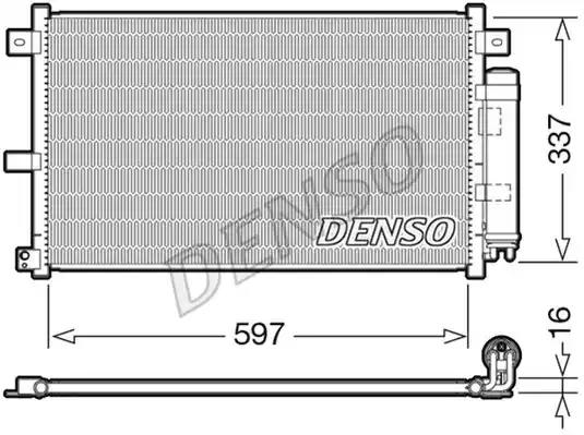 Радіатор кондиціонера DCN44001 DENSO