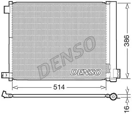Chłodnica klimatyzacji nissan DCN46022 DENSO