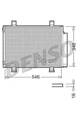 Конденсатор, система кондиціонування повітря DCN47001 DENSO