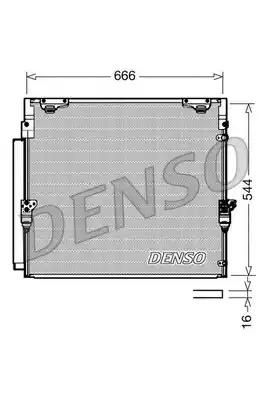 Конденсатор, система кондиціонування повітря DCN50036 DENSO