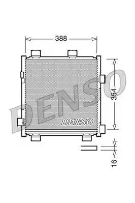 Конденсер кондиціонера DCN50040 DENSO