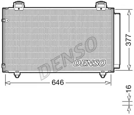 Радіатор кондиціонера DCN50043 DENSO