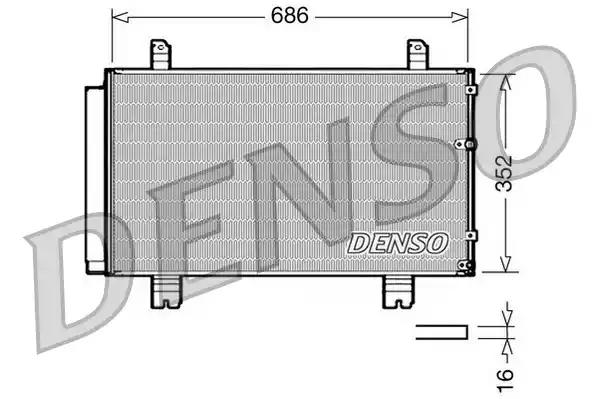 Конденсатор, система кондиціонування повітря DCN51002 DENSO