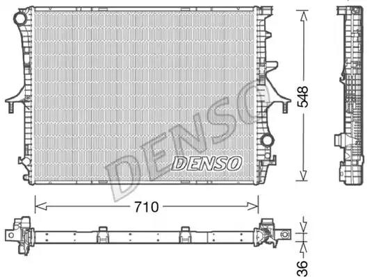 Chłodnica silnika audi porsche vw DRM02026 DENSO