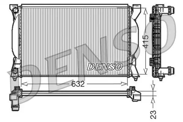 Радіатор, система охолодження двигуна DRM02035 DENSO