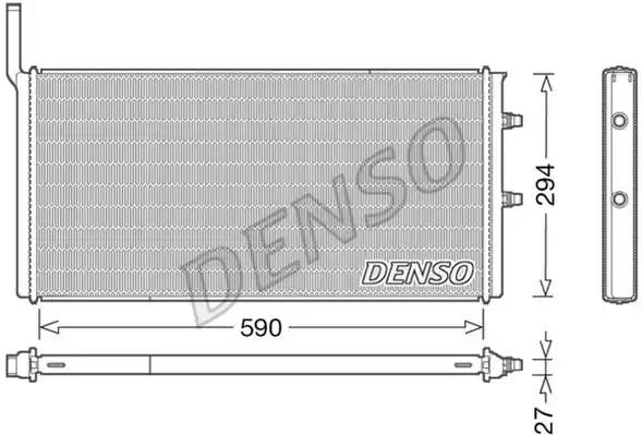 Радіатор, система охолодження двигуна DRM05009 DENSO