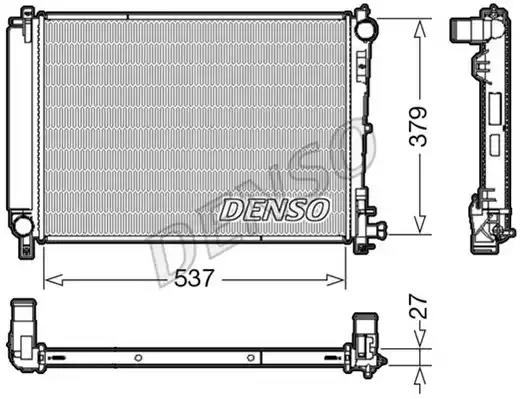 Радіатор, система охолодження двигуна DRM06003 DENSO